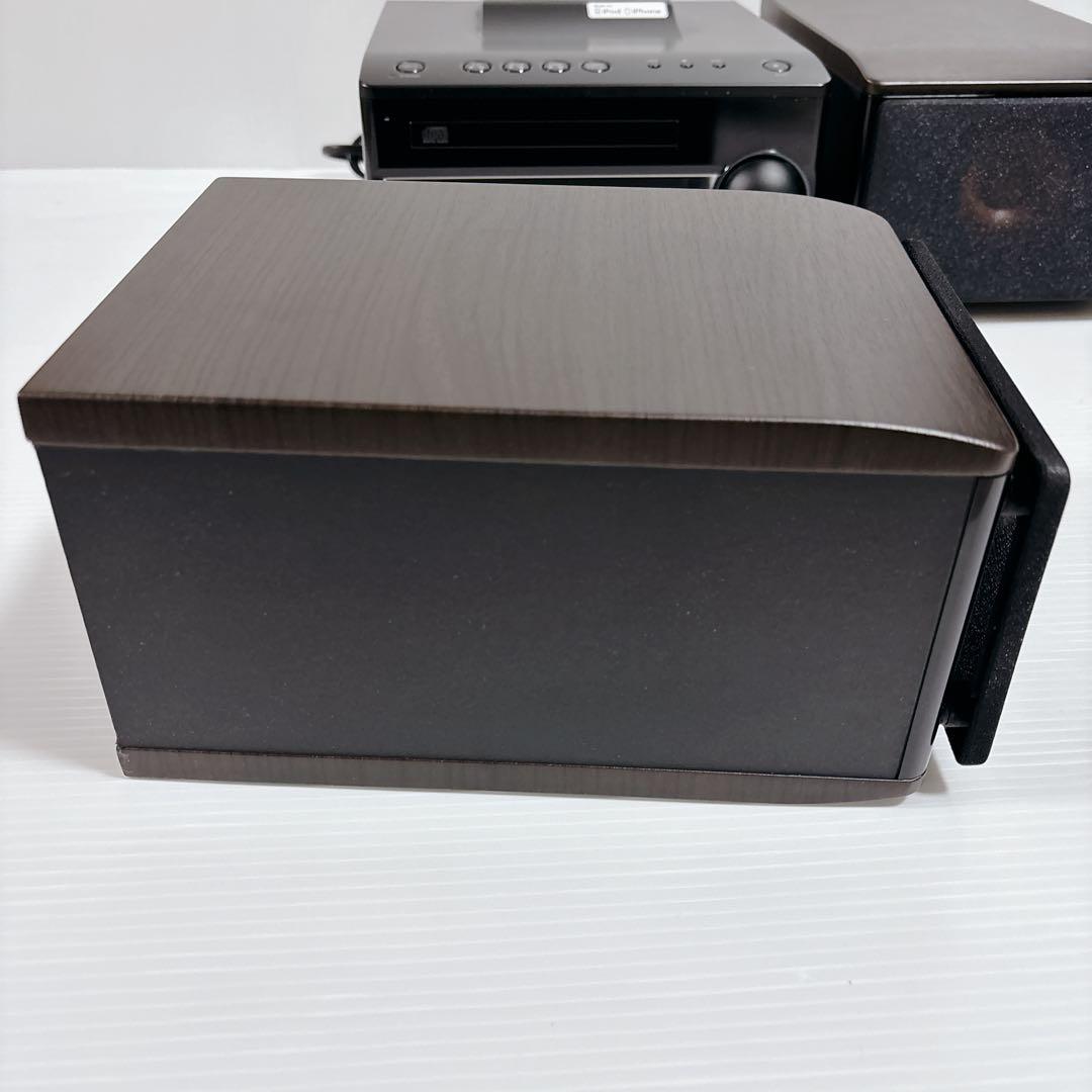 JVC ミニコンポ CDプレーヤー CA-EXS1-B ウッドコーン iPod