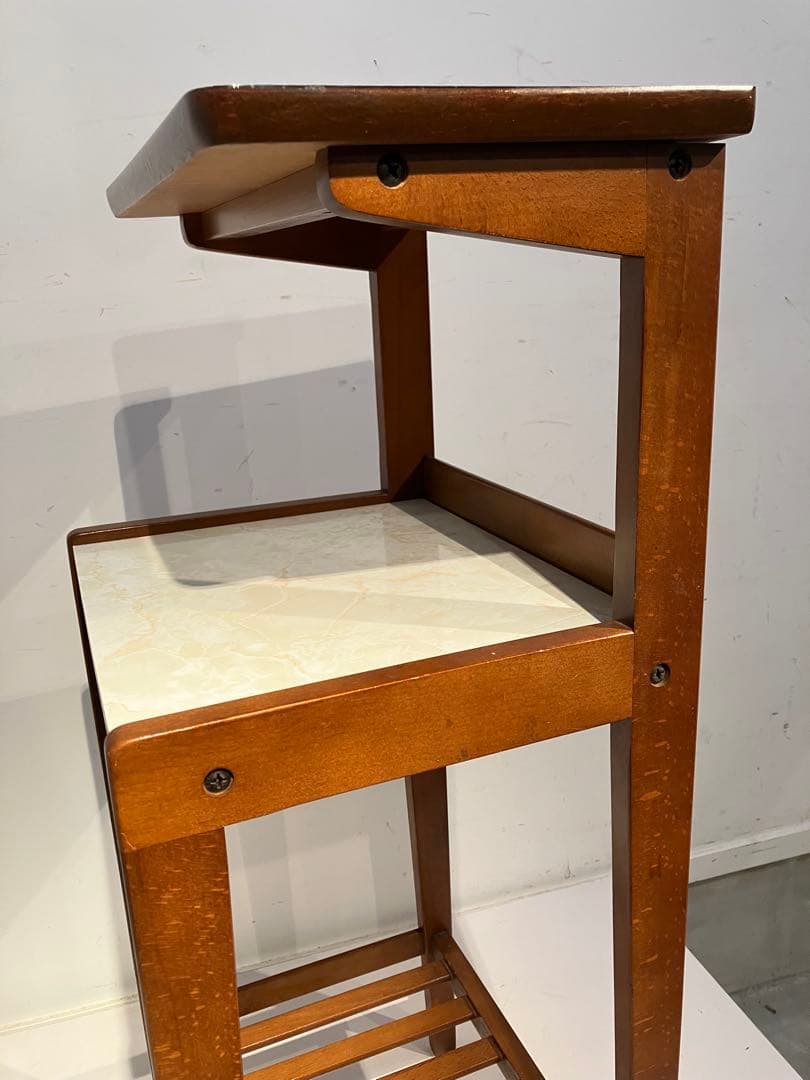 オールド、カリモク、飾り棚、花台、電話台、コンソール、サイドテーブル、レトロ