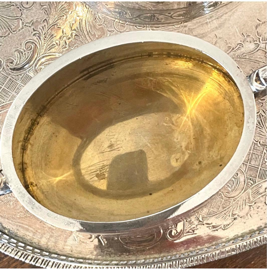 英国　イギリス　アンティーク　ティーセット　シルバープレート　純銀P 銀製品