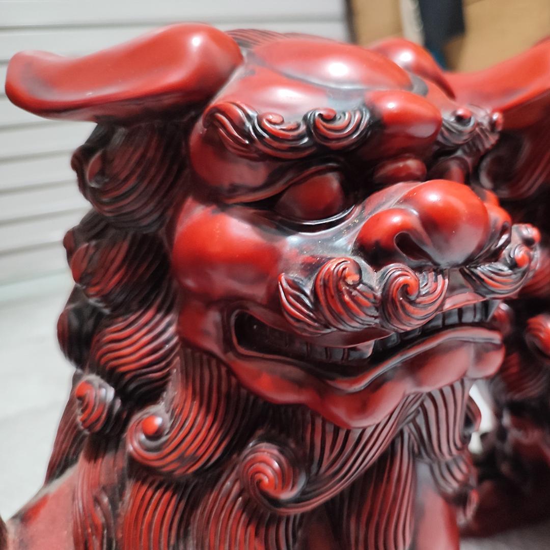 寿山石 じゅざんせき 獅子置物 特大 32cm×22cm×31cm 12kg