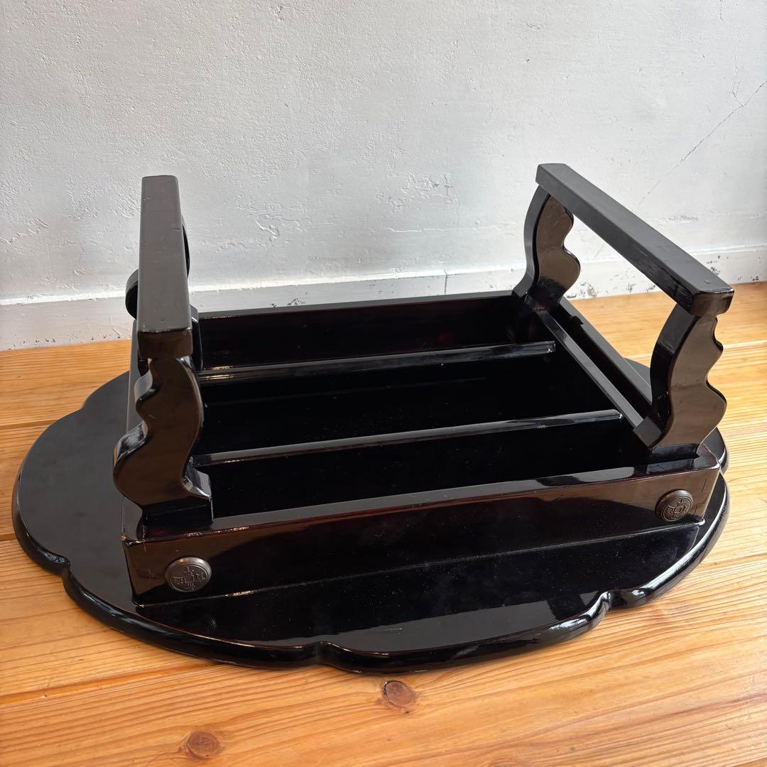 希少　韓国伝統工芸　螺鈿細工　貝殻　ローテーブル　座卓　折り畳み　鳳凰　F40