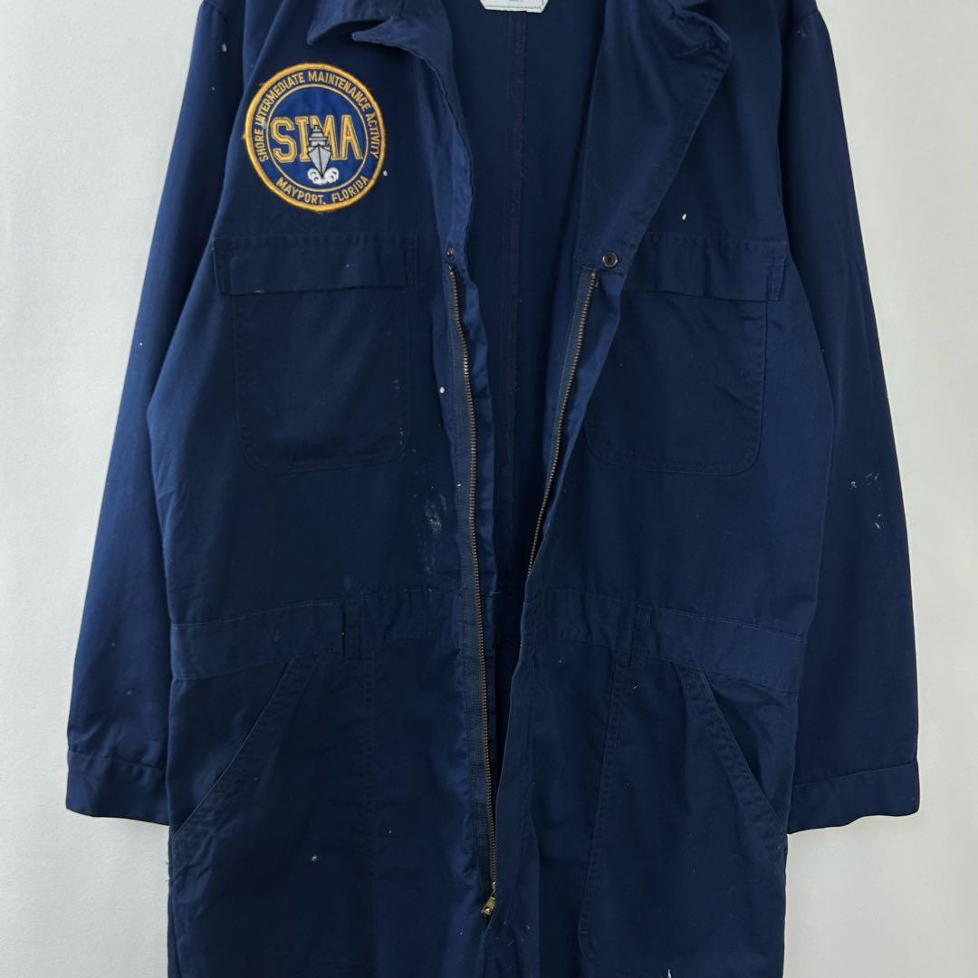 米軍 海軍 USNAVY ユーティリティカバーオール つなぎ ミリタリーS40.