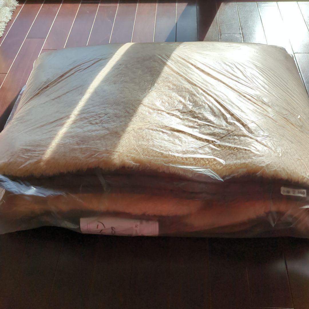 フリース 敷きパッド ベージュ