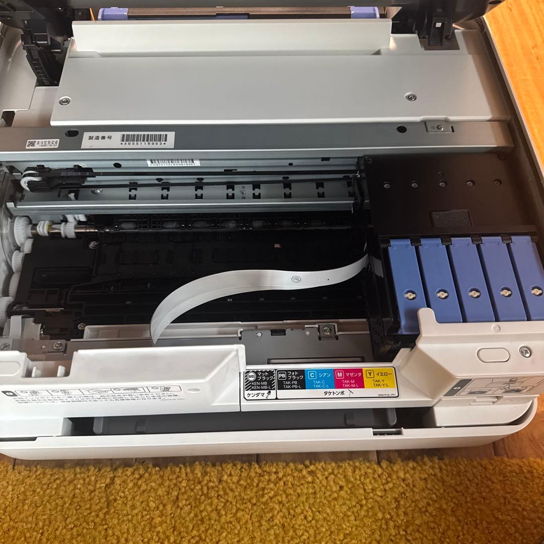 EPSON インクジェットプリンター 本体 ホワイト 純正インクのおまけつき