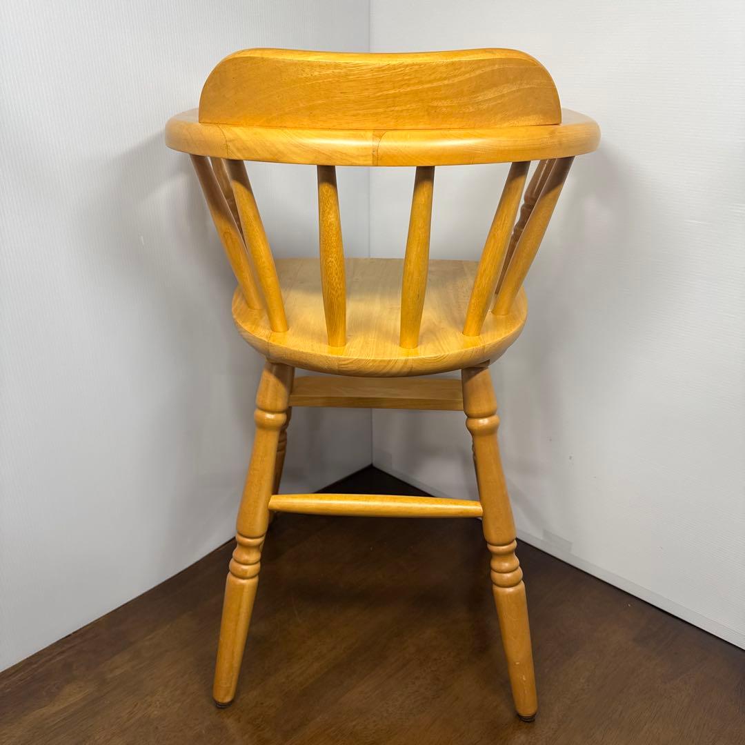 ろん 【美品】 木製 ベビーチェア キッズチェア