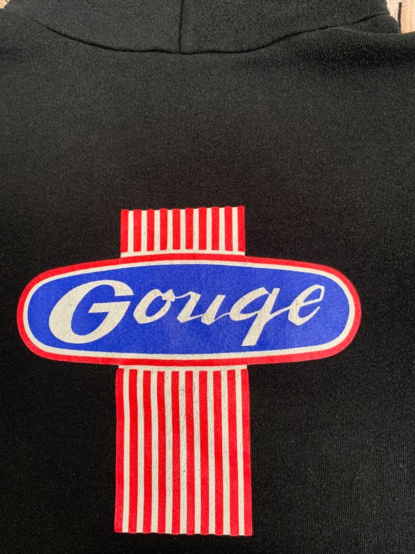 90s GOUGE vtg スウェット パーカー old skate USA製