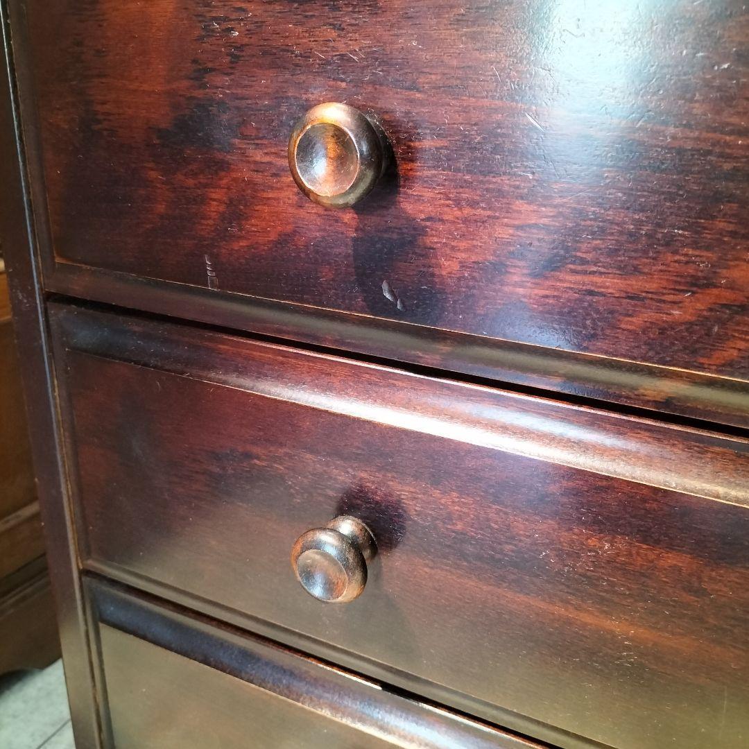 M♦北海道　民芸家具　4段チェスト　 和光木材