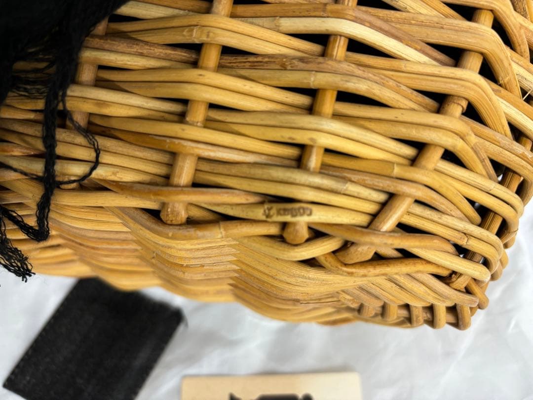 エバゴス ebagos ブライドルレザー 紅藤 カゴバッグ