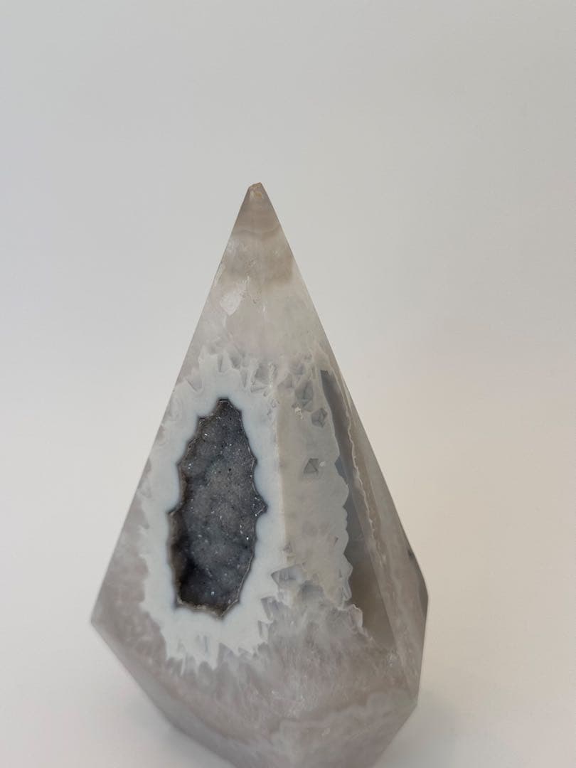 瑪瑙　ドゥルージー　ジオード　置物