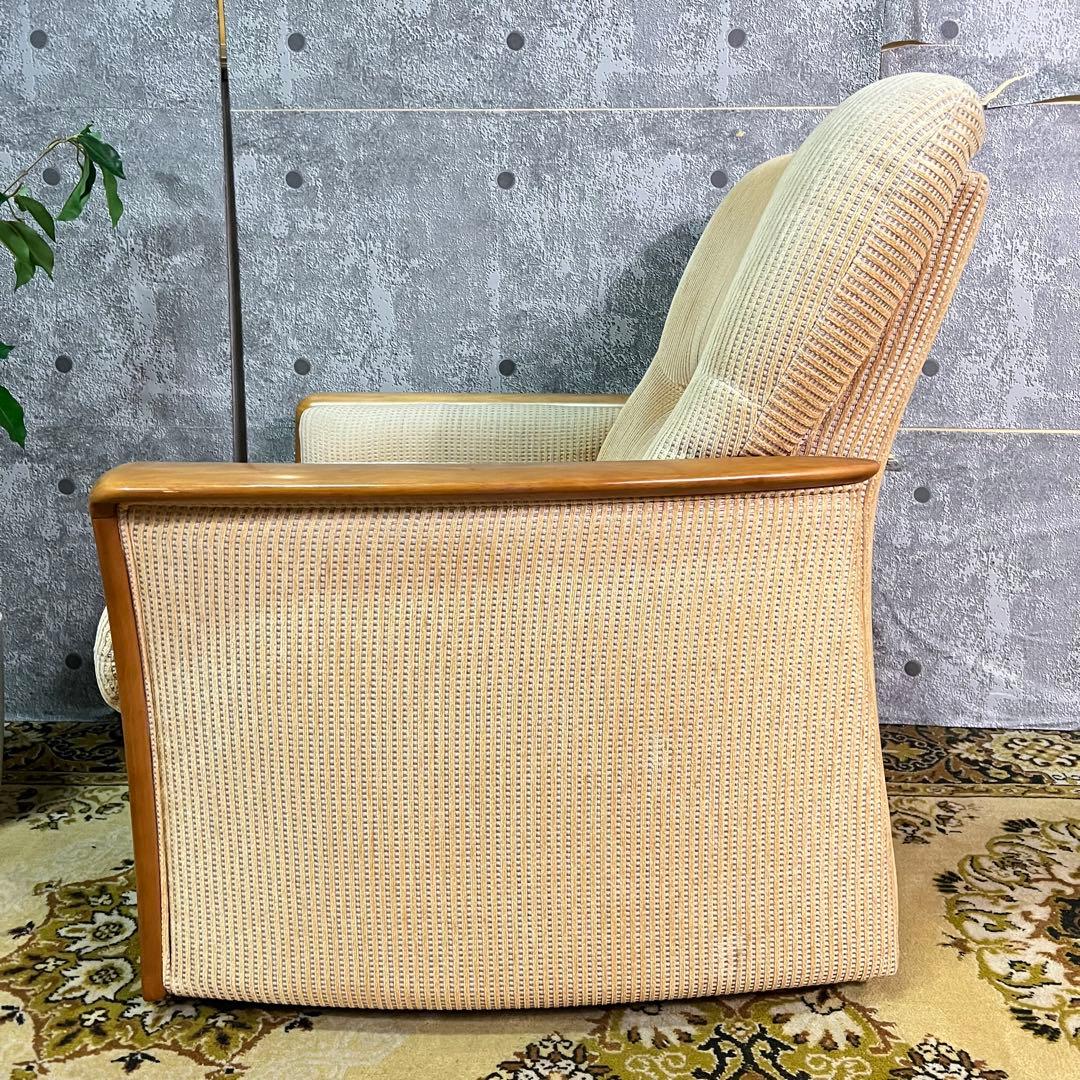 ꧁カリモク家具 karimoku꧂1人掛けアームソファ 1P リビングチェア