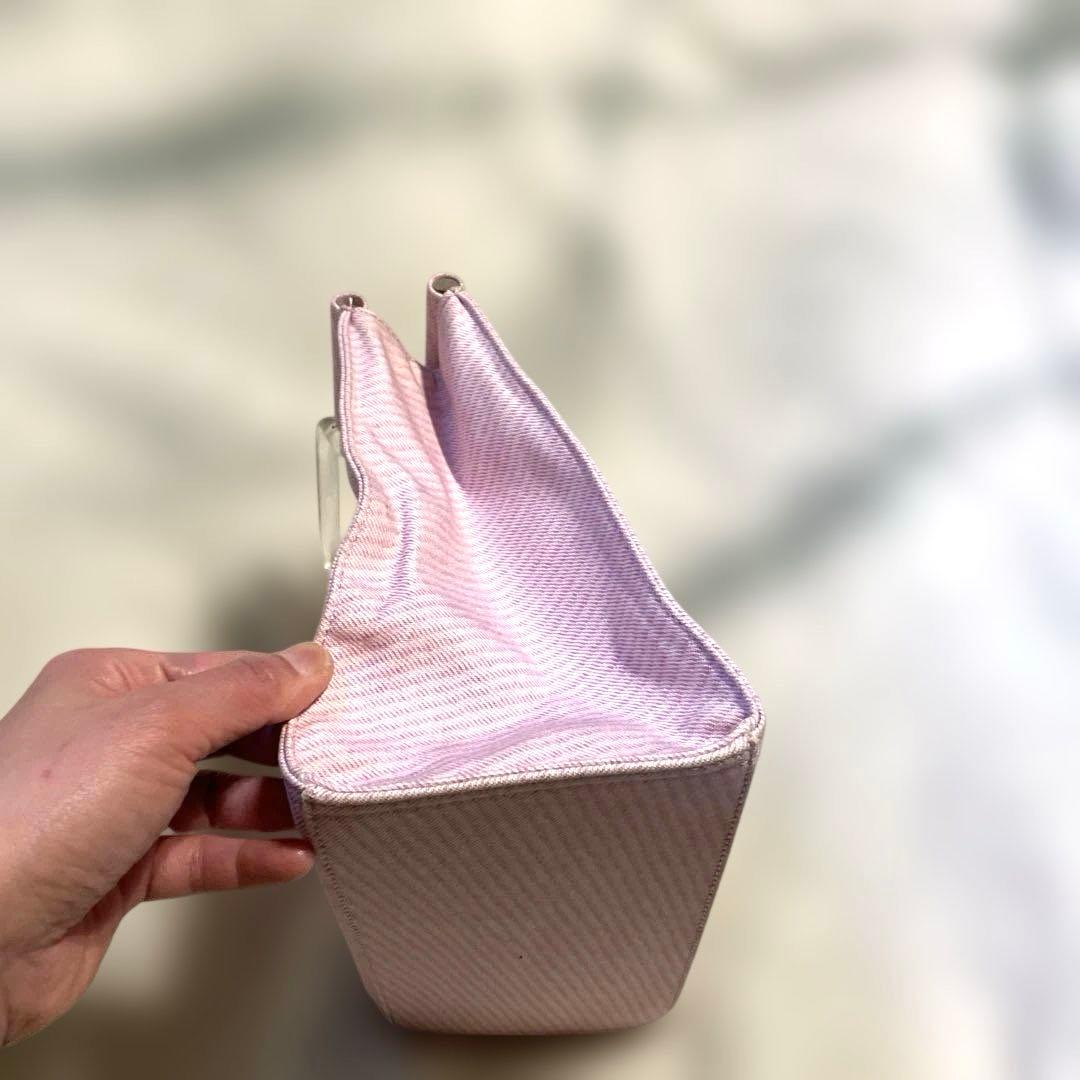 極希少❗️レア　courrèges クリアハンドル　ハンドバッグ　ピンク　ミニ