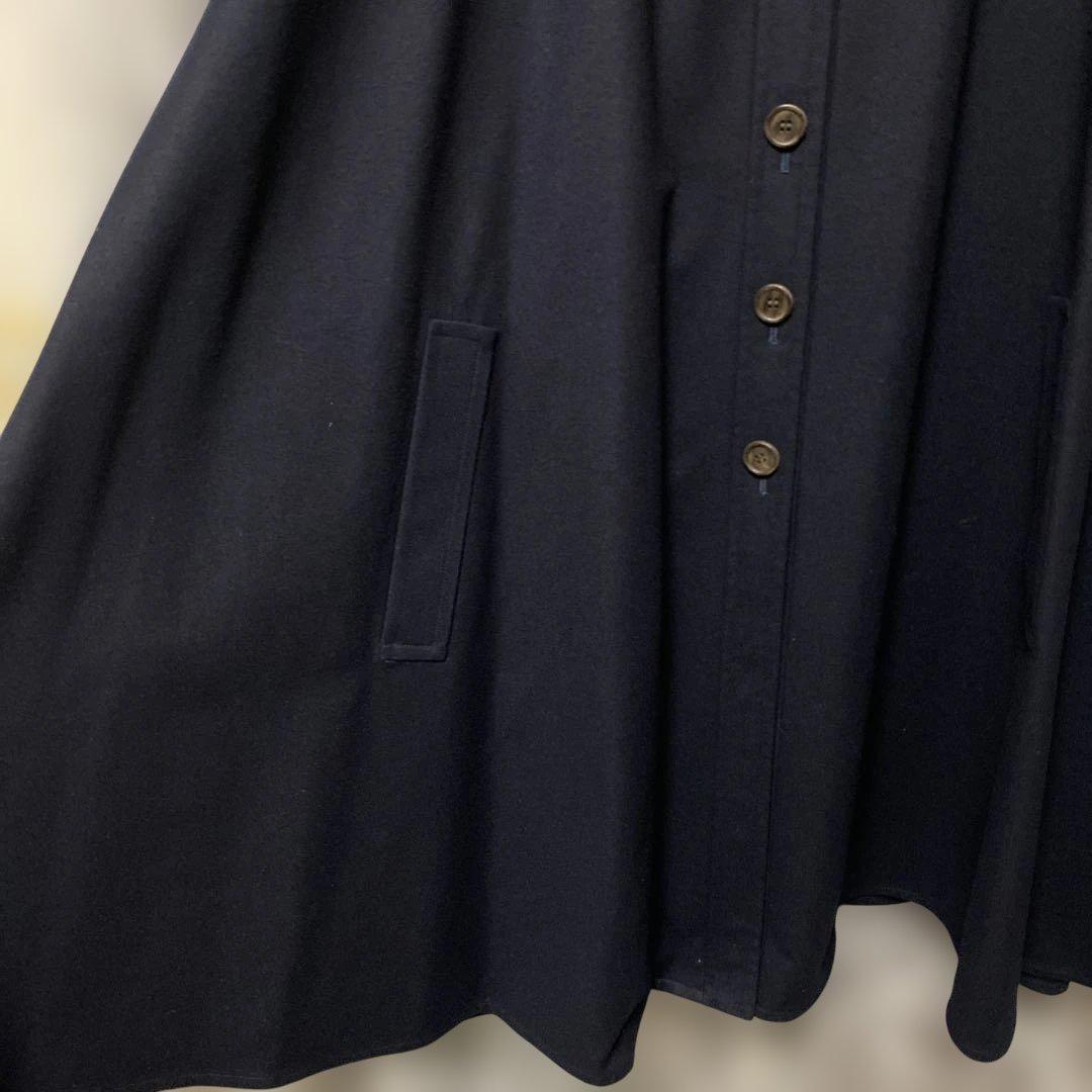 イヴサンローラン カシミアケープコート マント　コート タスマニアウール