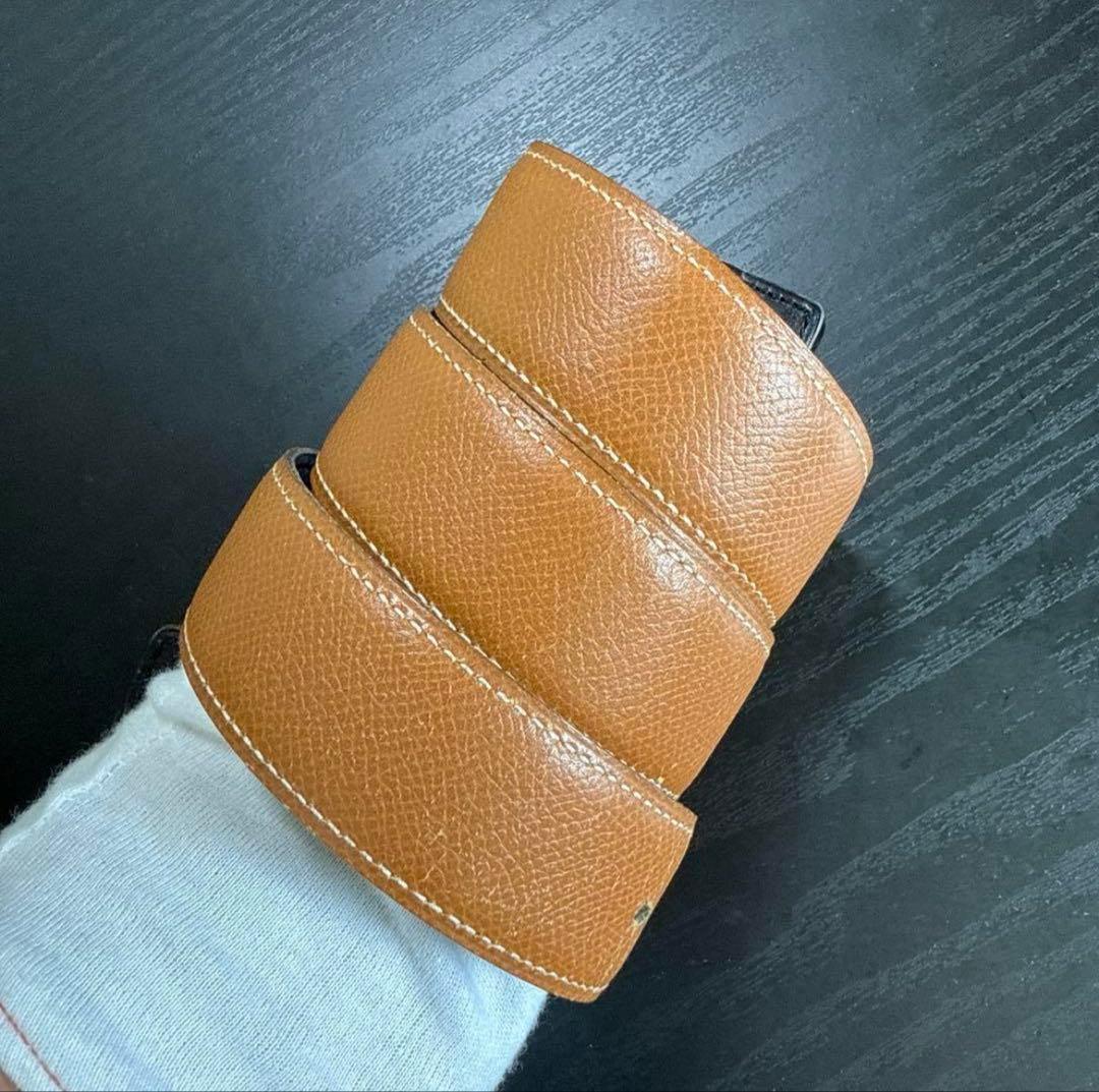 HERMES エルメスコンスタンスリバーシブルベルト65シルバーバックル　美品