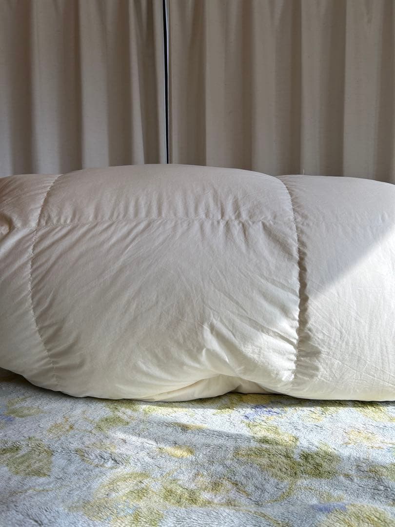 【定価4万　日本製　羽毛布団　シングル　ホワイトグースダウン93%】