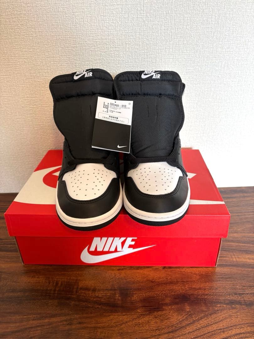 NIKE エアジョーダン1 レトロ ハイ OG ブラック ホワイト 28cm