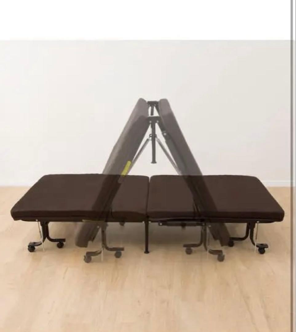 【最終値下げ】ニトリ 折り畳みベッド 折りたたみベッド シングル リクライニング