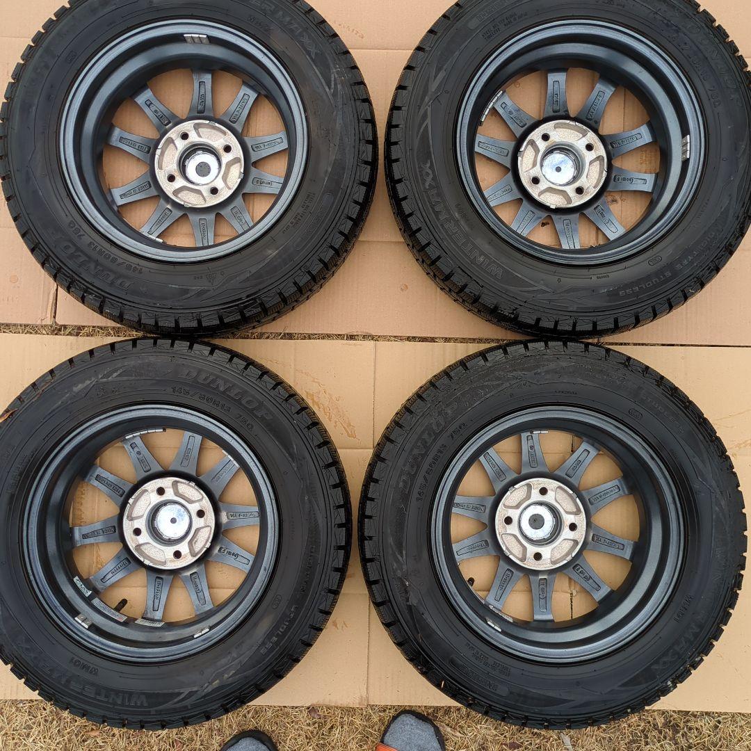 タント145/80R13 LEBEN 13インチ ホイールセット MAXXIS