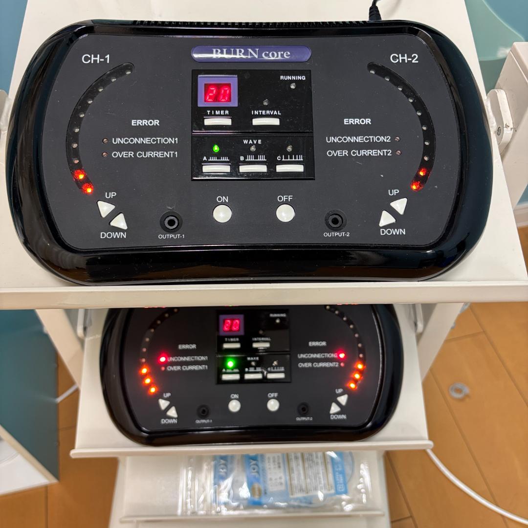 美品 複合高周波マシン JOYトレ EMS バーンコア 楽トレ