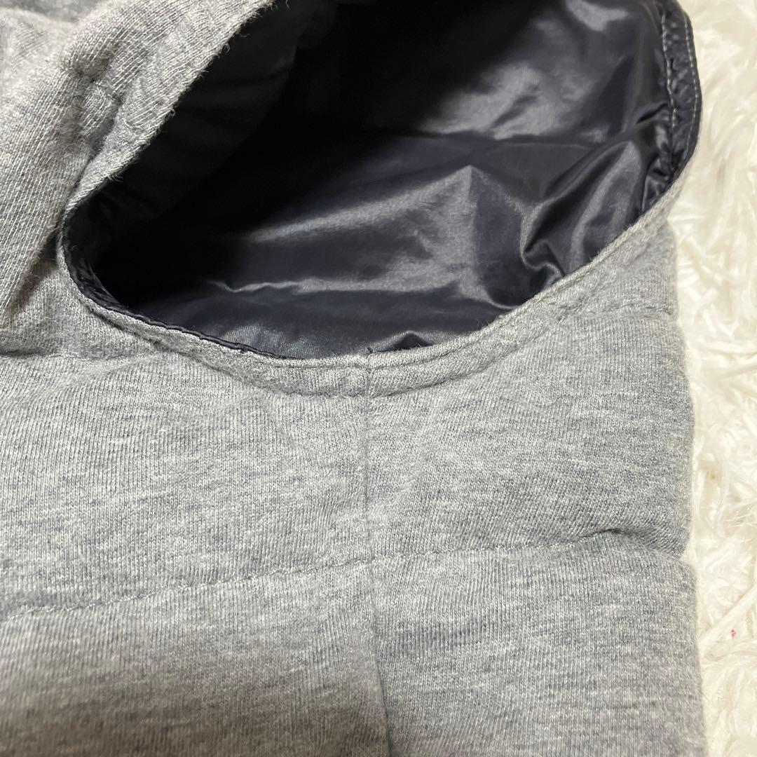 MONCLER　ダウンベスト　グレー　ロゴパッチ　　クリーニング済