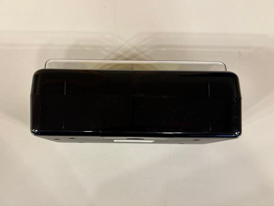 ★動作品★TWEMCO トゥエンコ パタパタ時計　AL-30 黒&緑 目覚し時計