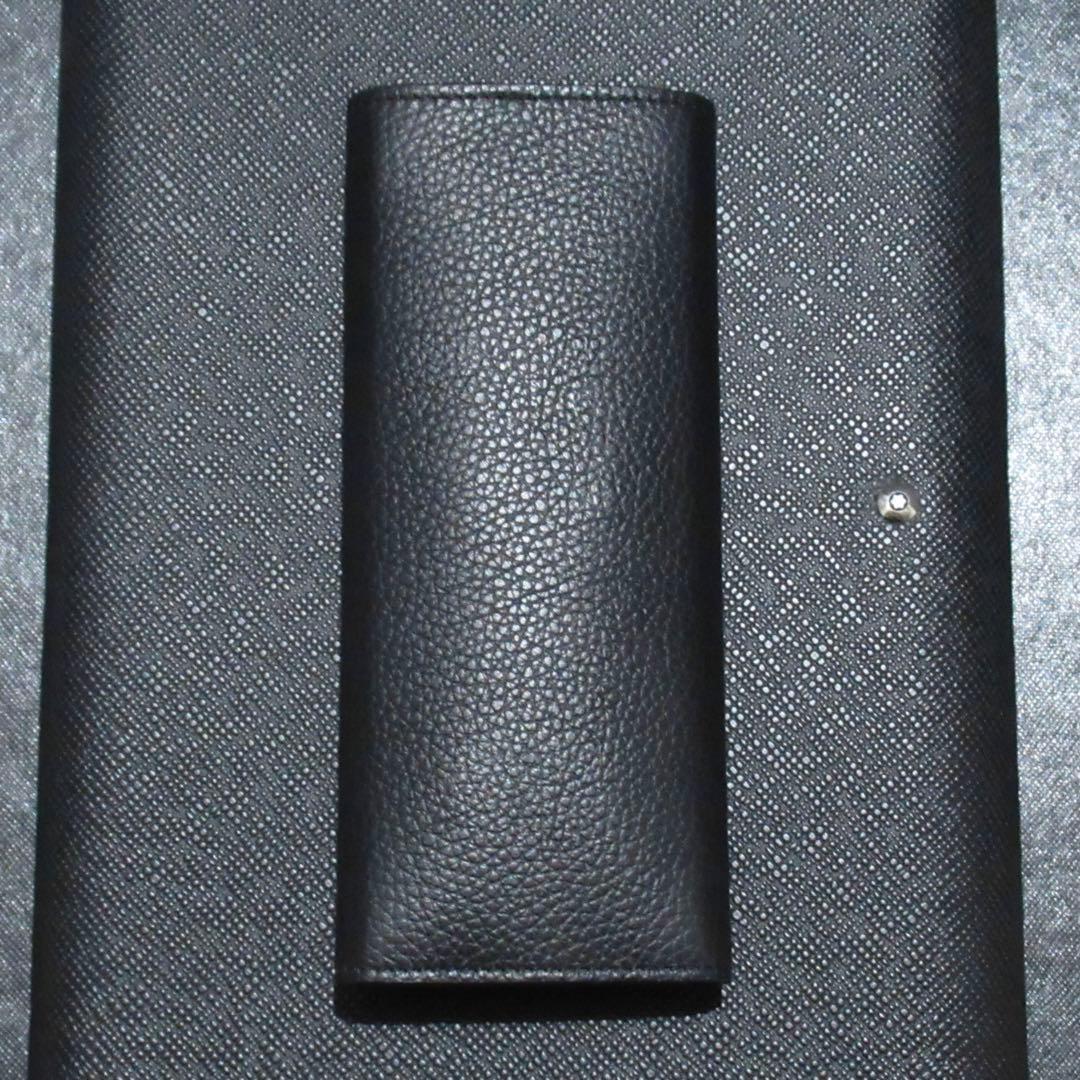 モンブラン ペンケース ペンポーチ ソフトグレイン 2本用 126265