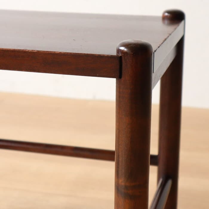 アンティーク 北海道民芸家具 スツール 花台 木製 樺材