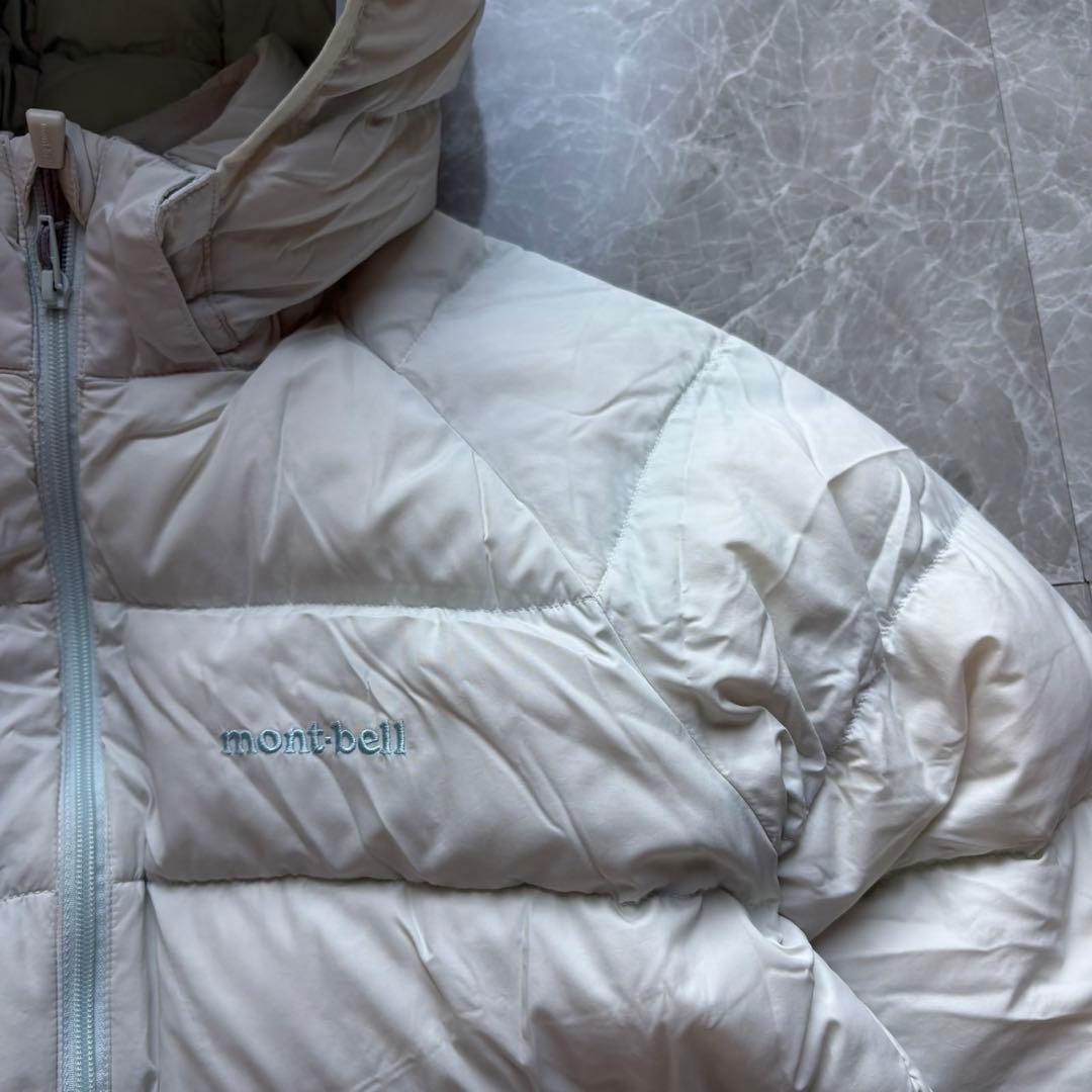 【人気カラー❗️】mont-bell ダウンジャケットS ホワイトモンベル　160