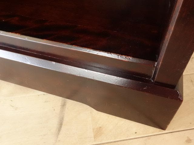 北海道民芸家具　ナイトテーブル　サイドテーブル　 再塗装済　ＵＳＥＤ