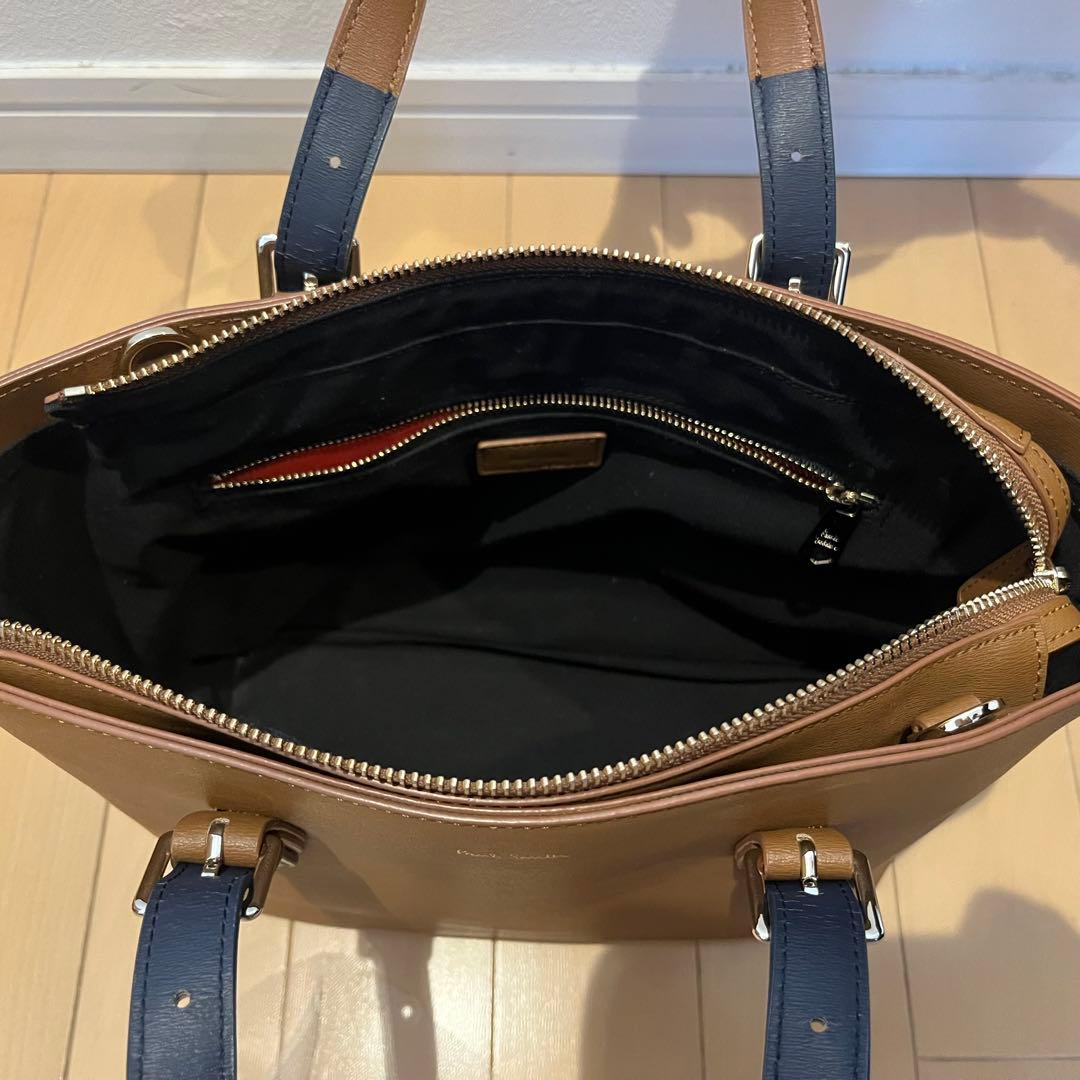 Paul Smith ポールスミス ハンドバッグ ブラウン レザー