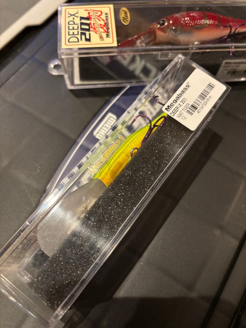 メガバス　復刻DEEP-X201 マットタイガー、ファイヤークロー