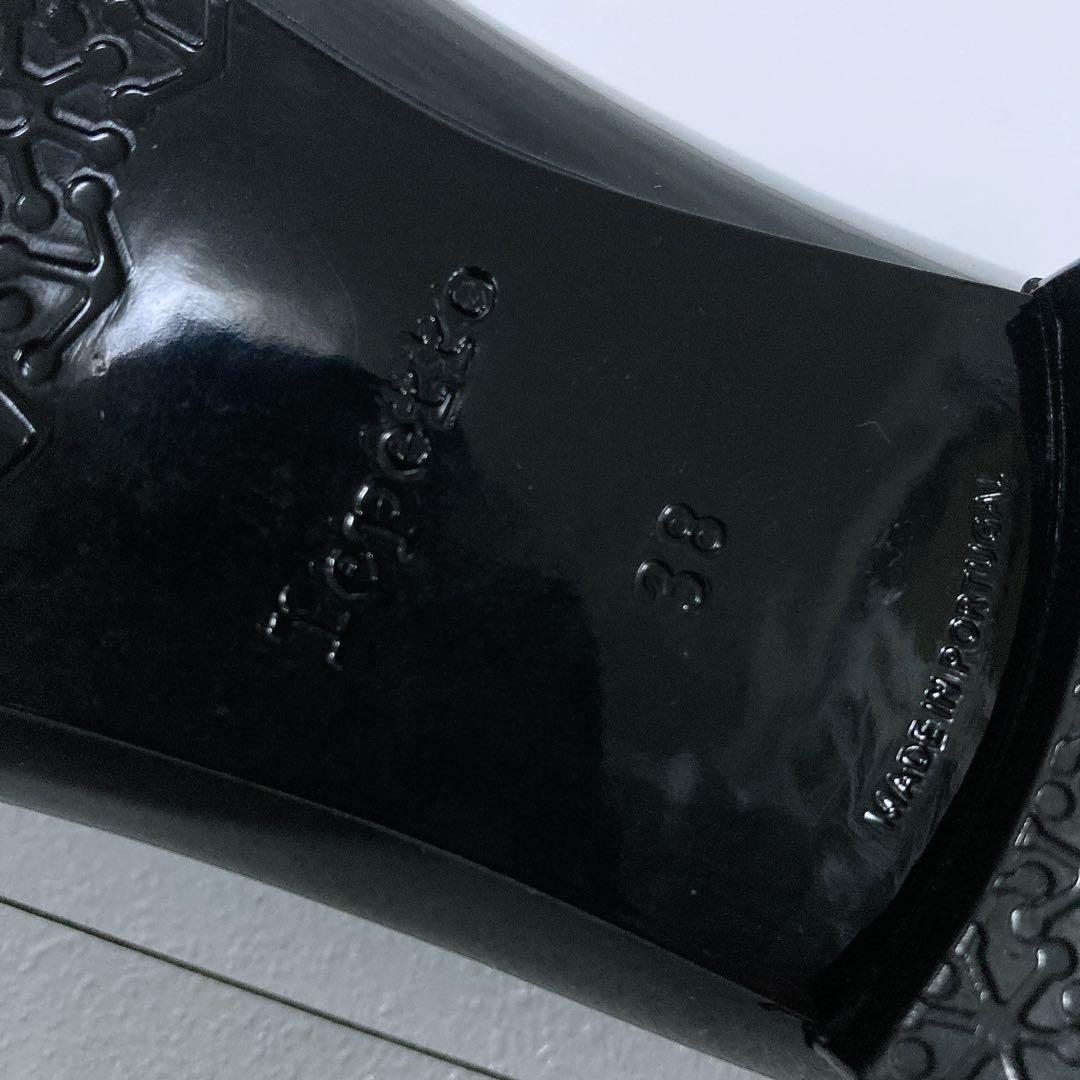 極美品 repetto レペット サンドリオン フラットシューズ 黒 38