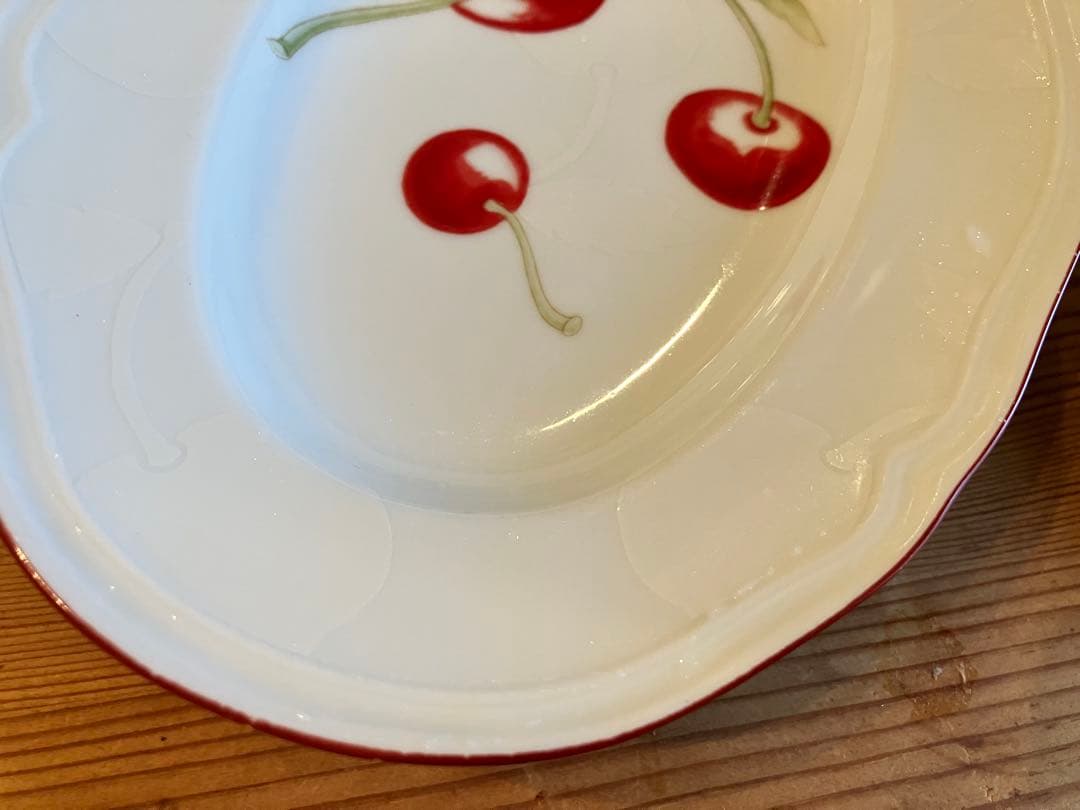 ジノリ　アンティコチェリー　オーバルプレート×3