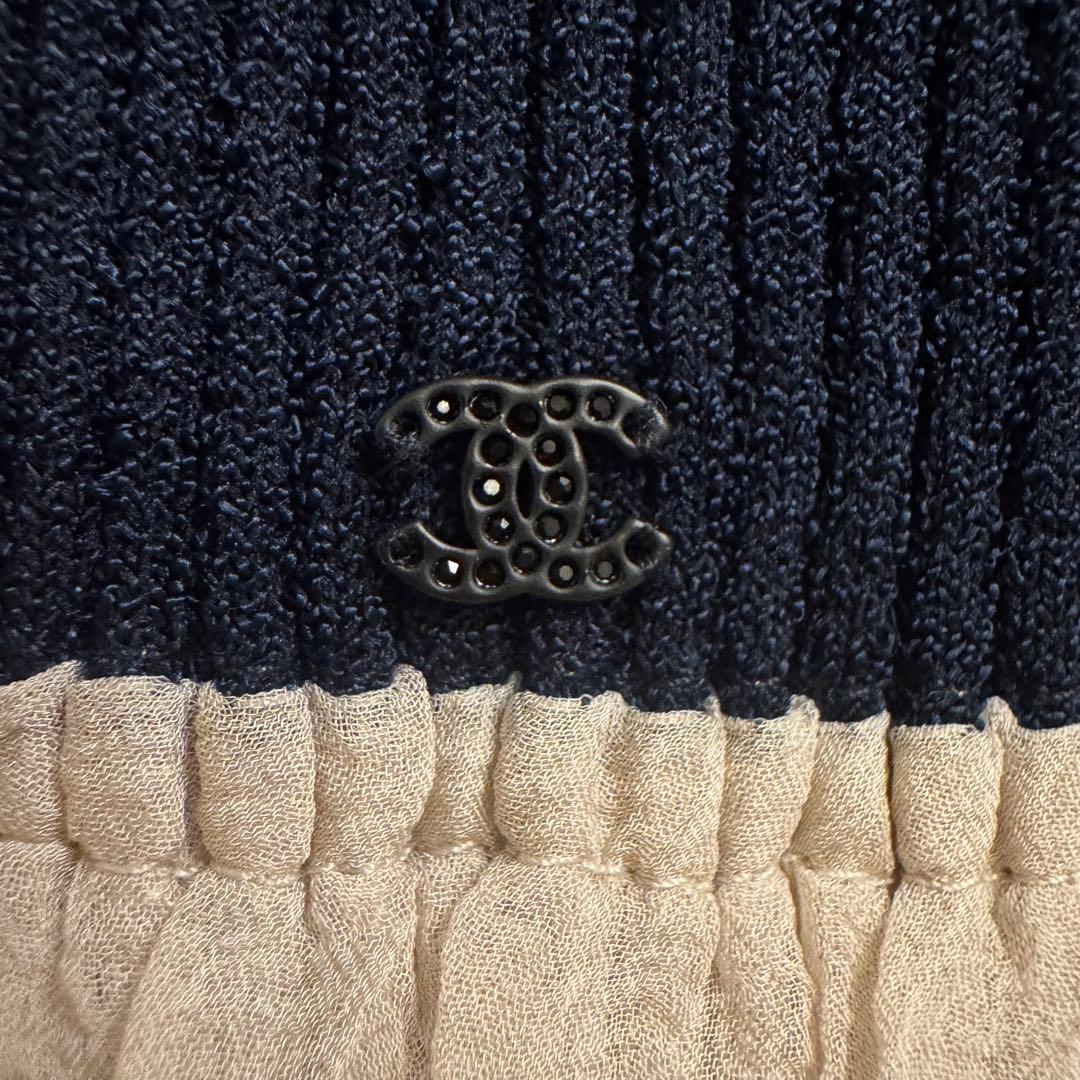 CHANEL Ribbon Strap Knit Camisole シャネル
