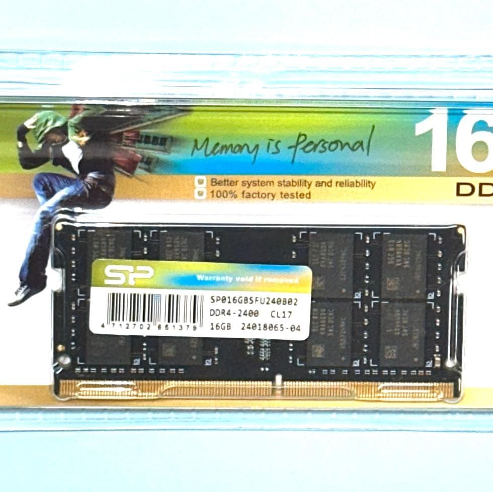 ノートPC用メモリ260pin SODIMM DDR4-2400 16GB