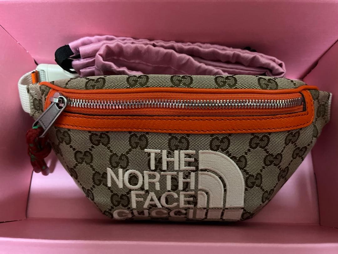 GUCCI×The North Face ノースフェイス　ウエストGGキャンバス