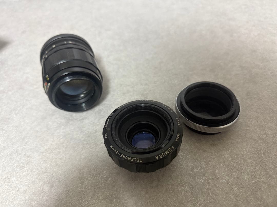 カメラレンズ KOMURA SANKYO KOHKI f=100mm 1:1.8