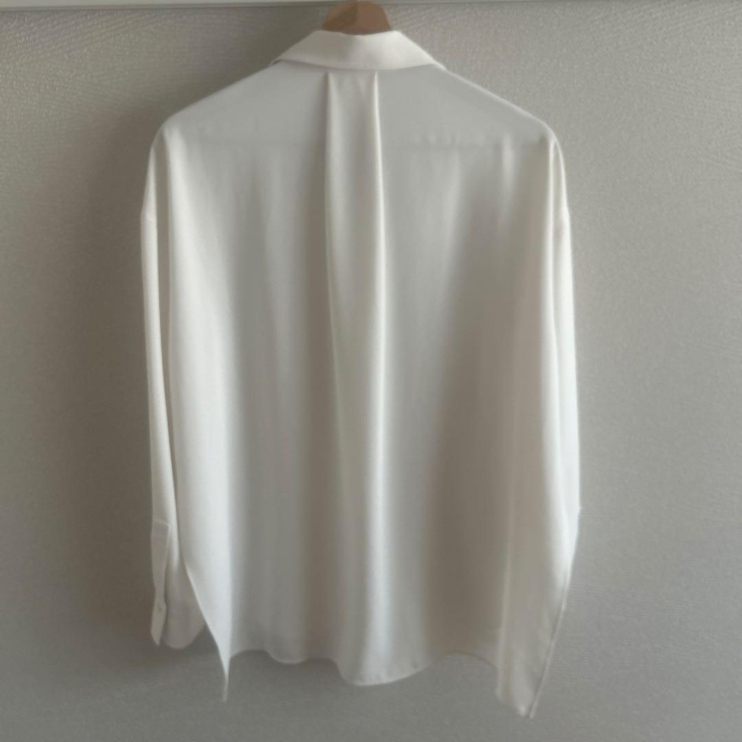 NOBLE シーズンカラープレーンシャツ ホワイト