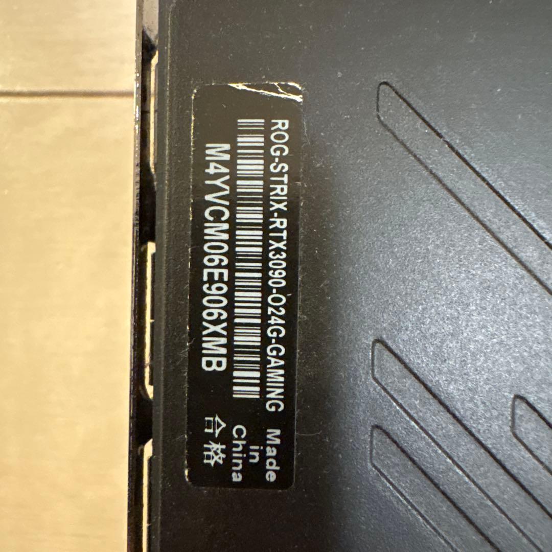 ジャンク　ASUS ROG-STRIX-RTX3090-O24G-GAMING
