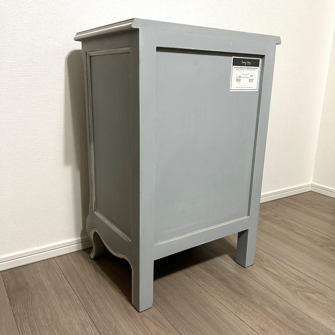 kinoベッドサイドサイドテーブル ブルーグレー