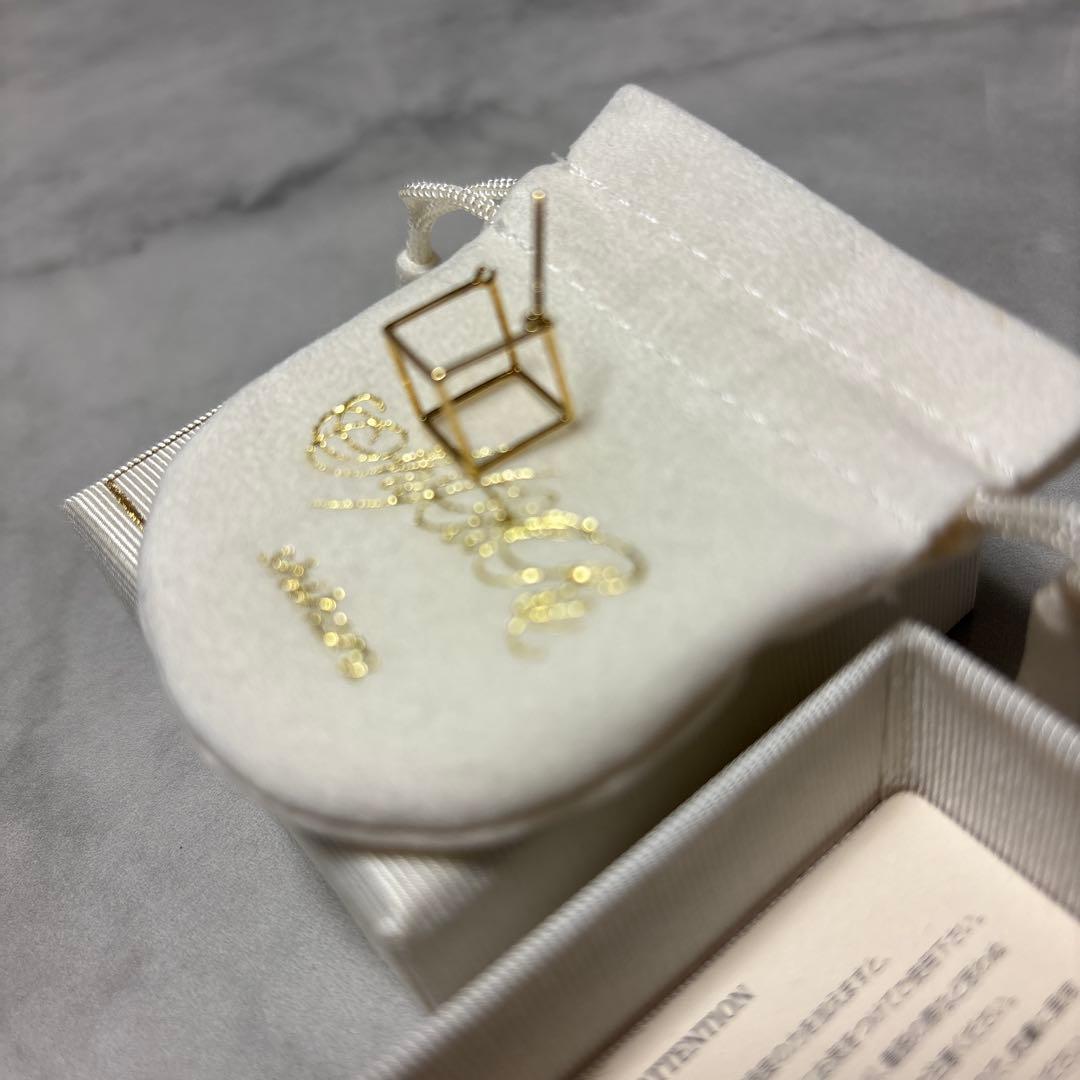 shihara ゴールド スクエアピアス