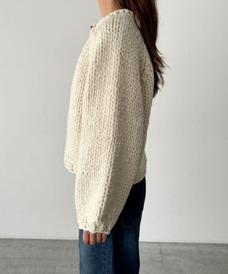 Elmar ウール混ローゲージカーディガン　CANALJEAN