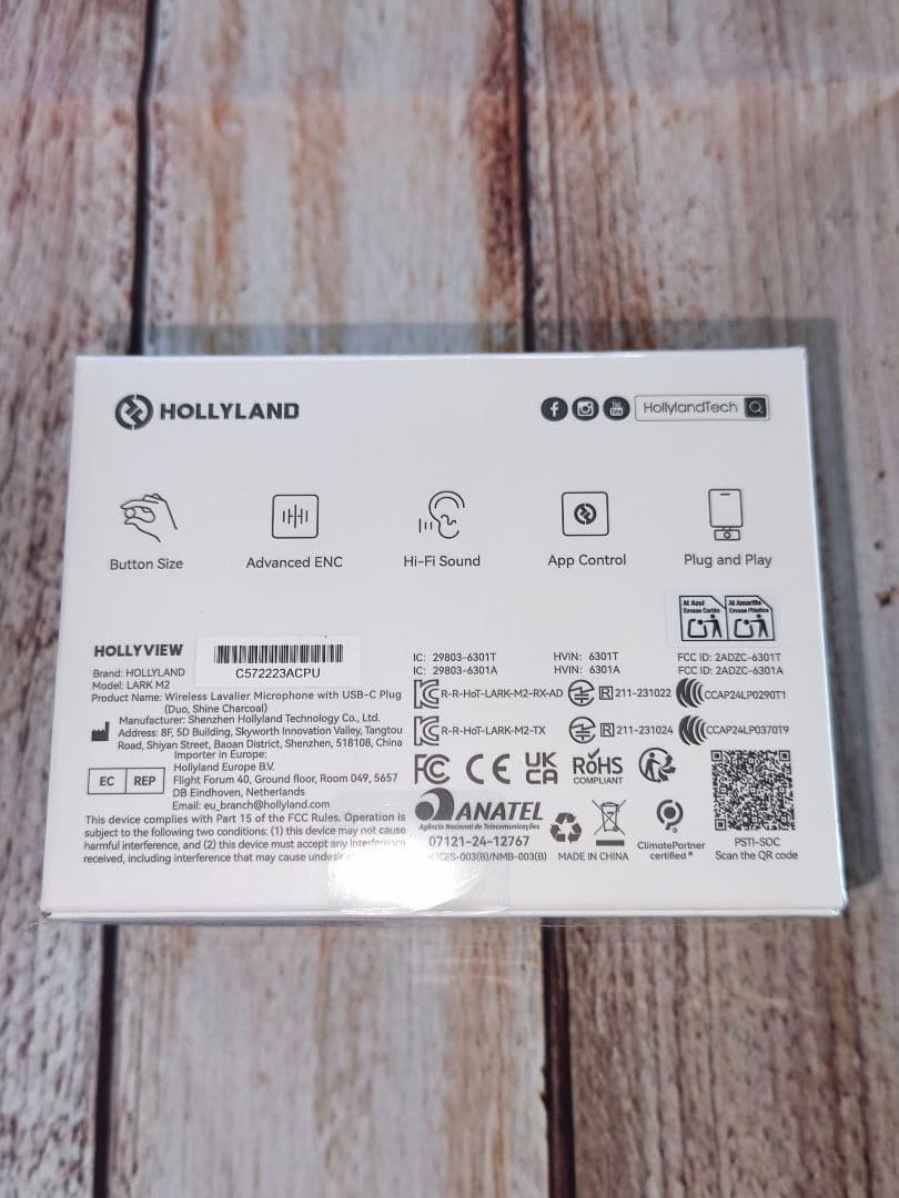 割引/Hollyland-Lark M2-ワイヤレスマイク-ノイズキャンセル機能