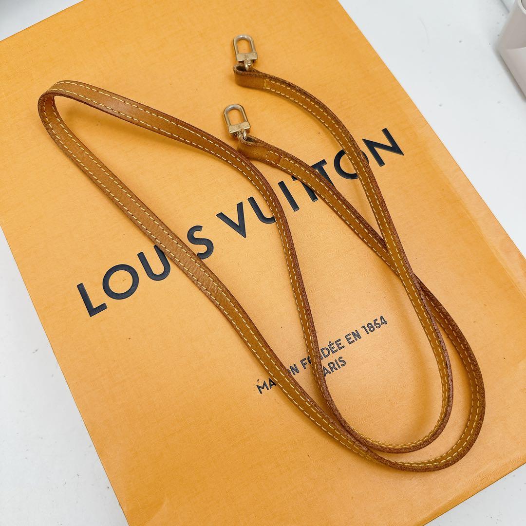 ルイヴィトン　純正　ヌメ革　ショルダーストラップ　細め