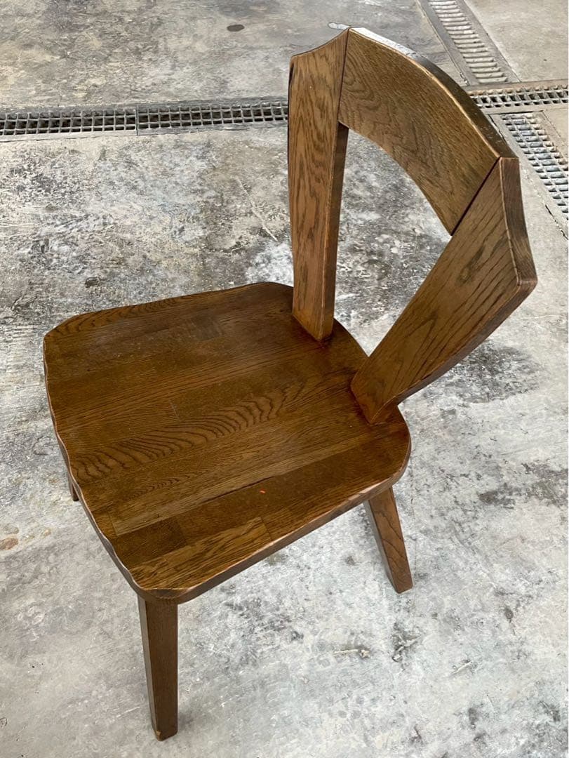 無垢材　ヴィンテージ チェア　ダイニングチェア　カリモク　飛騨家具