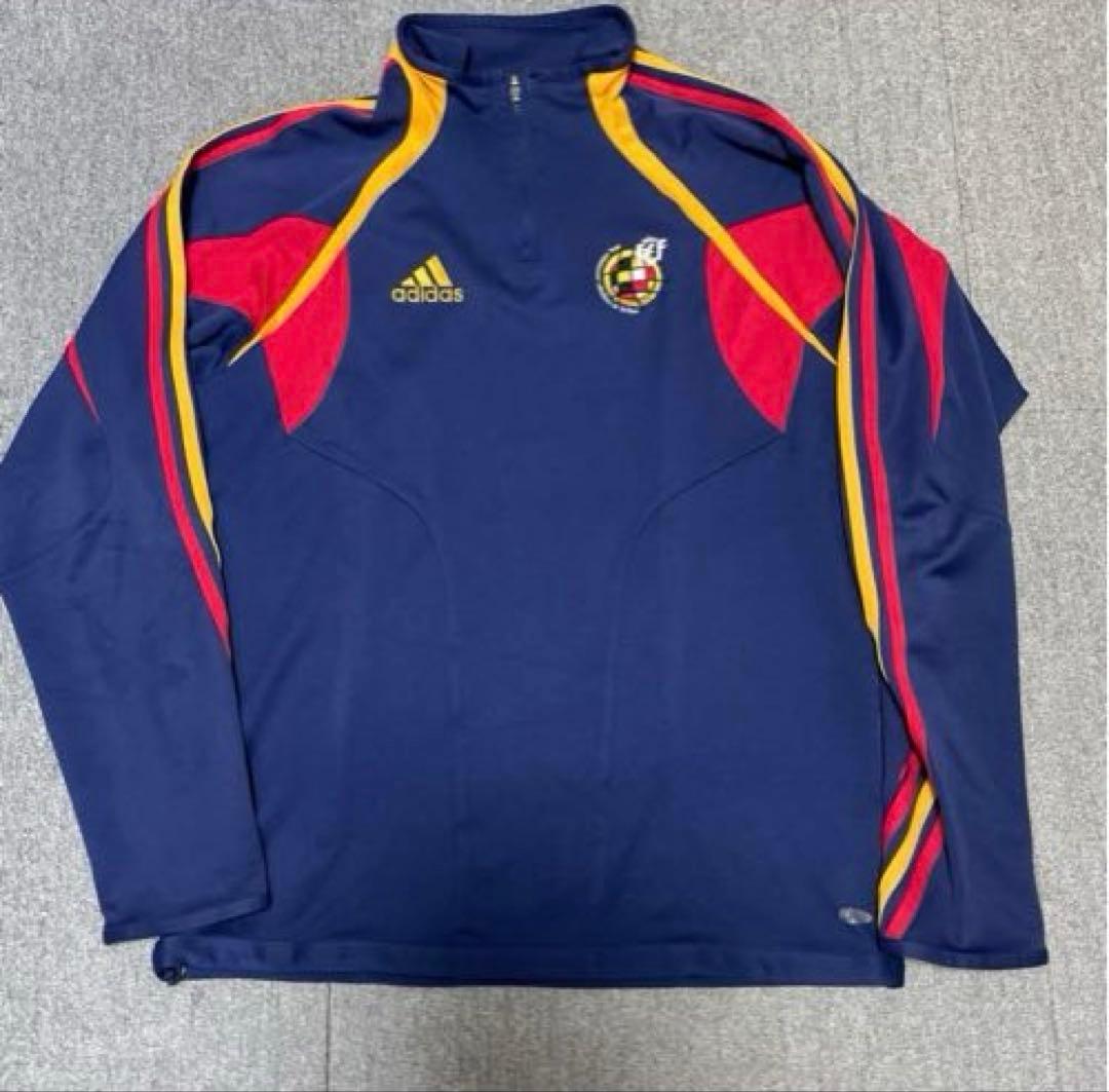 スペイン代表　ハーフジップ　トラックジャケット　ジャージ　90s サッカー　XL