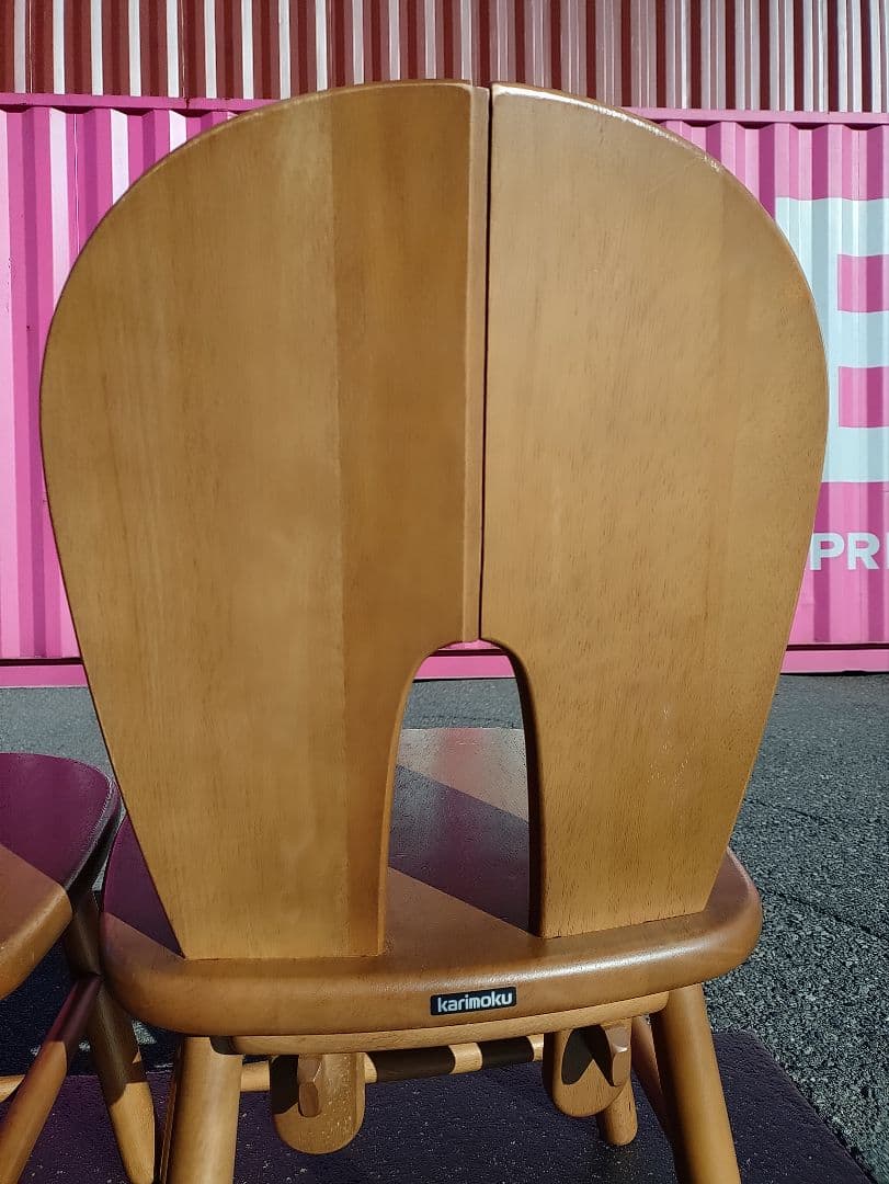 カリモク　ダイニングチェア　2脚セット
