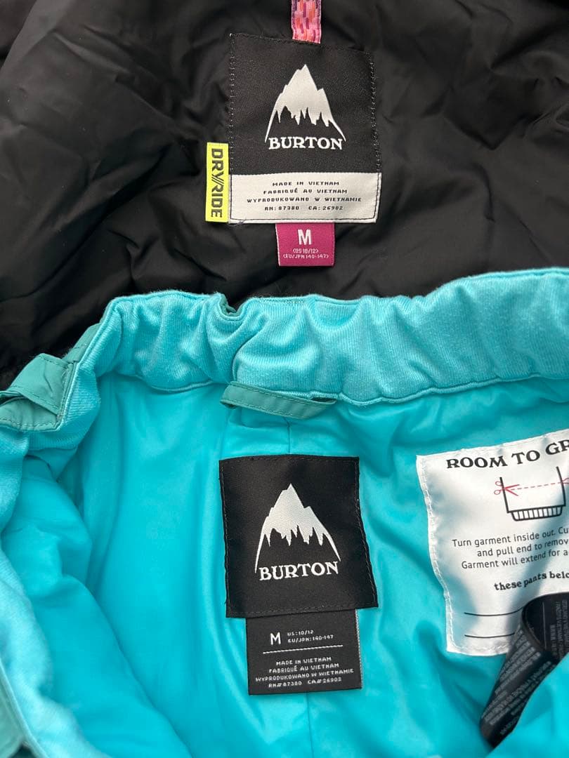 バートン スノーウェアー 上下セット Mサイズ