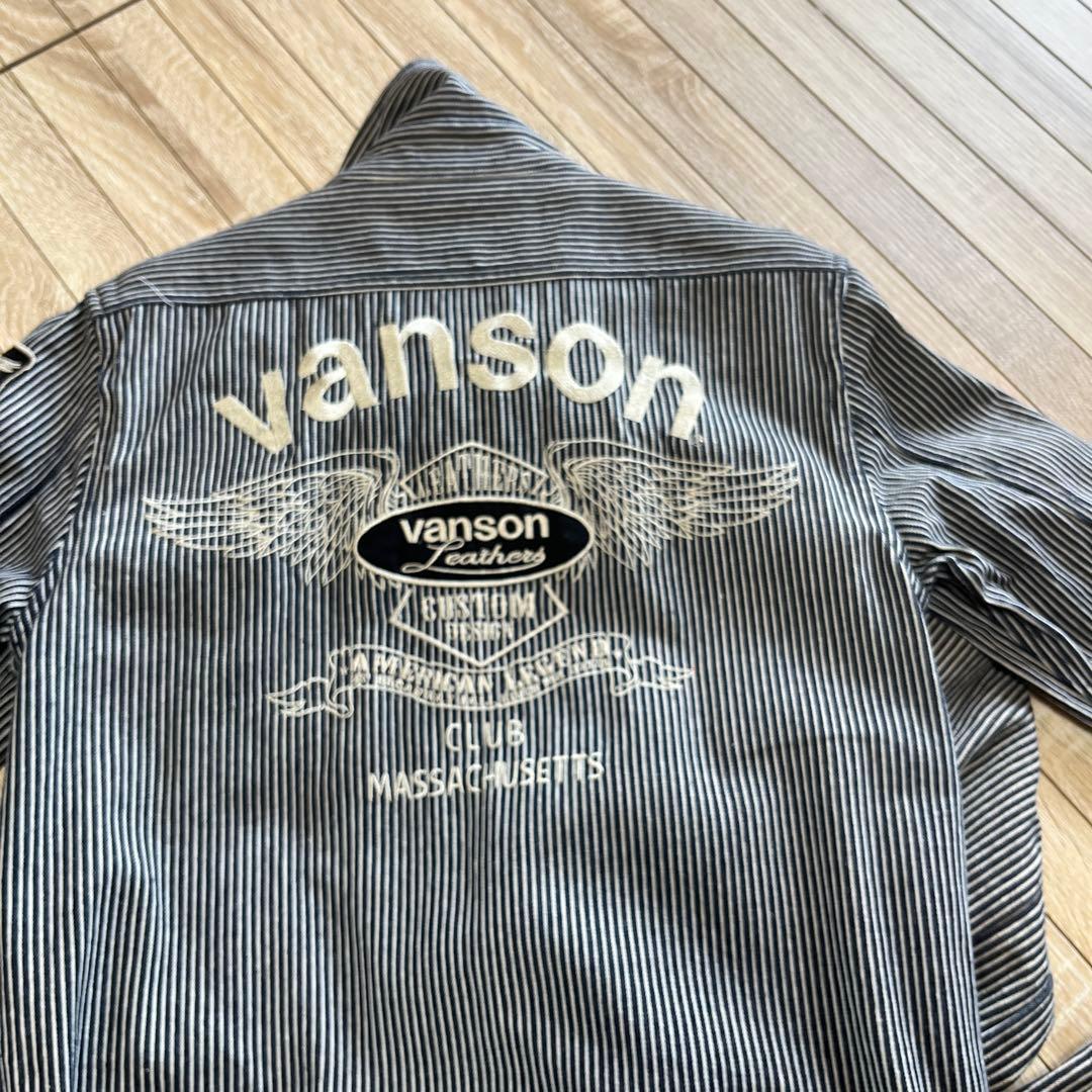 バンソン　オーバーオール　サイズＳ ストライプ