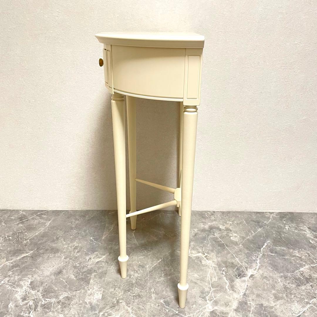 東海家具　Fleur コンソールテーブル 半円形 エレガント猫脚　アンティーク