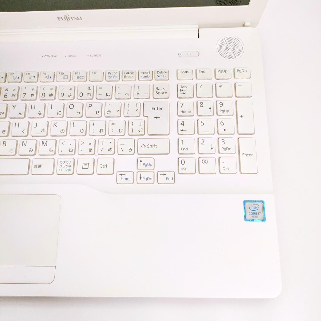 Corei7✨️Windows11/富士通/オフィス付き白ノートパソコン/DVD